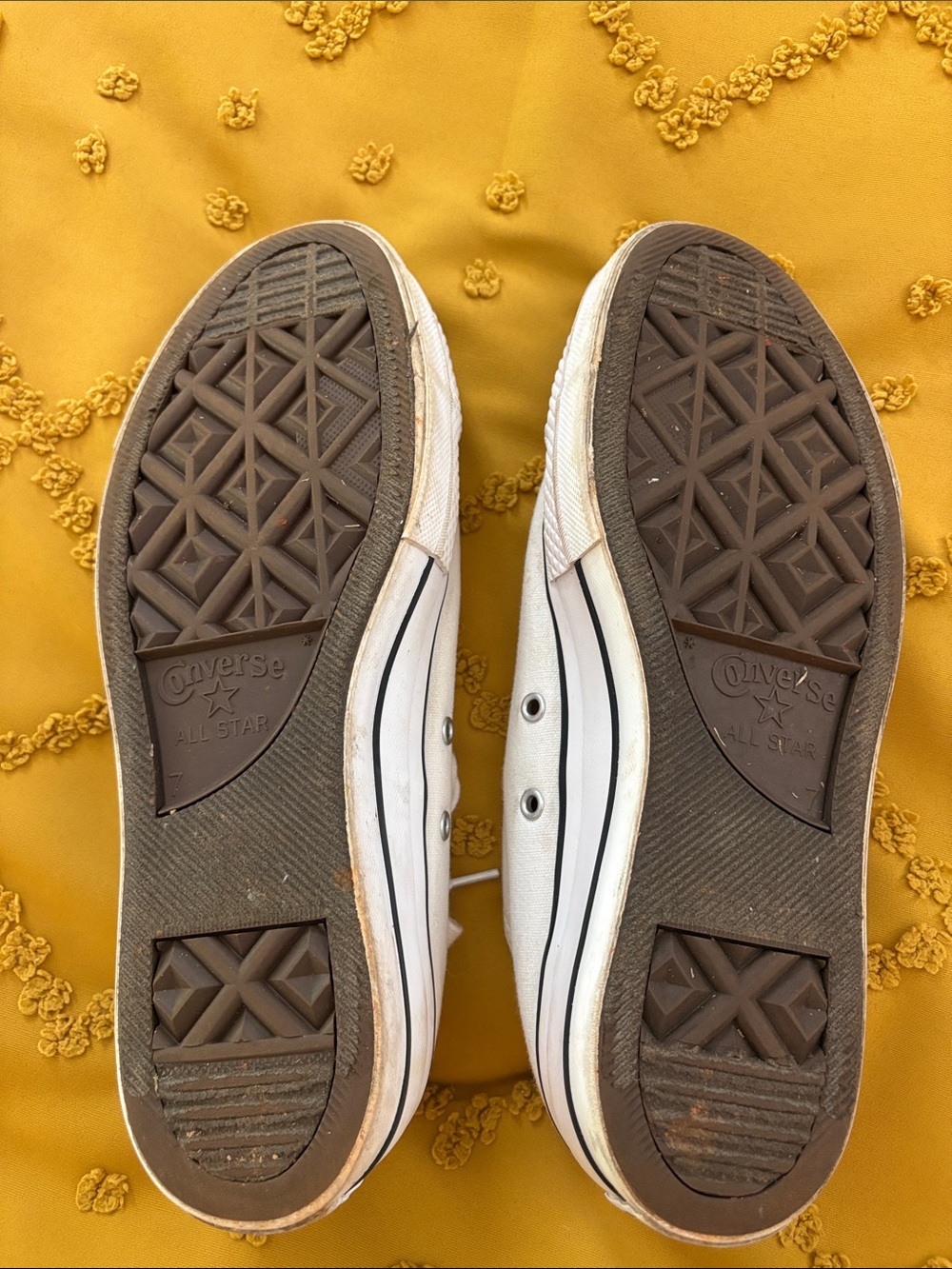 Converse White Low-Top Canvas Platform Sneakers - Picture 3 of 3